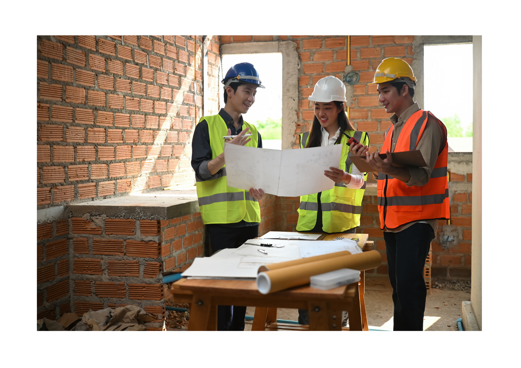 Équipe WDG Constructions sur chantier